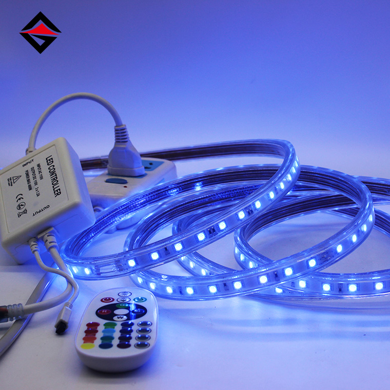 Esplora l'illuminazione innovativa: strisce di luce impermeabile RGB ad alta tensione