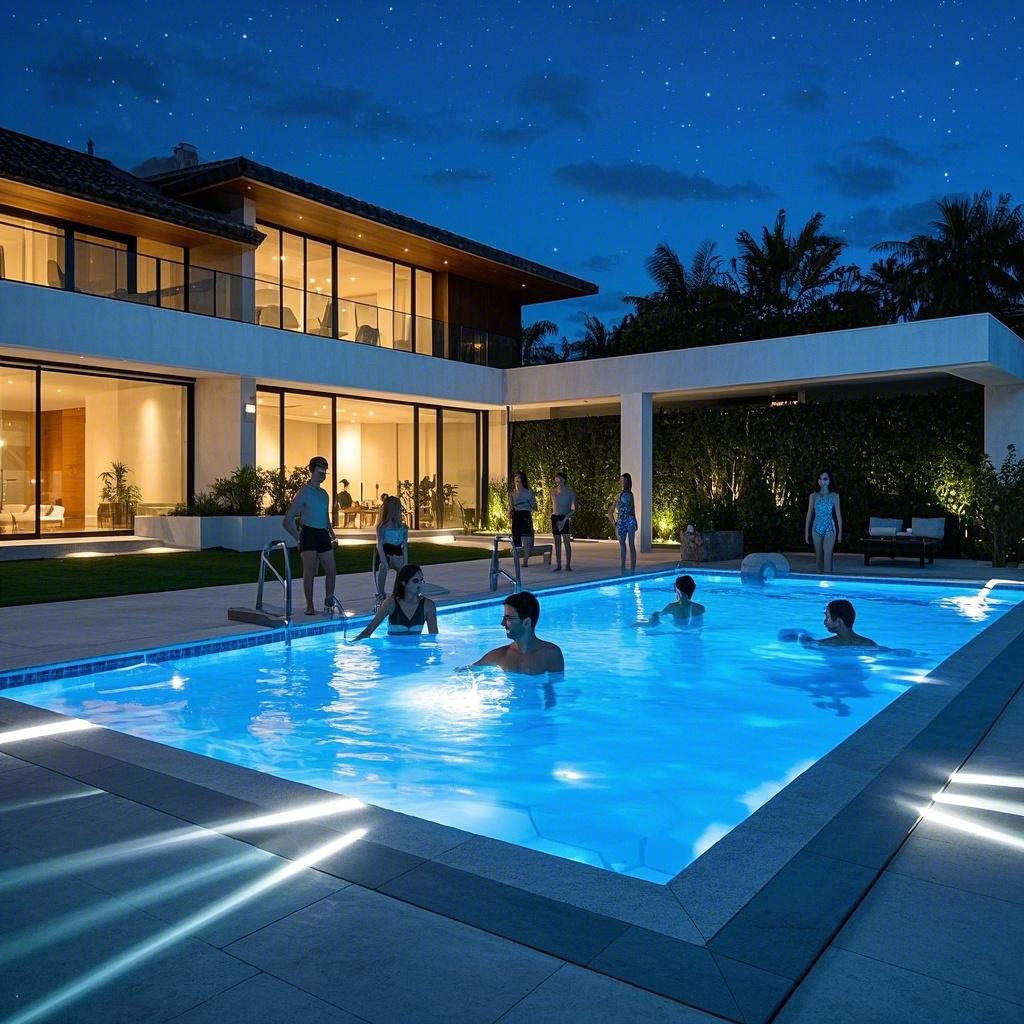 È pericoloso installare strisce di luce nella piscina?